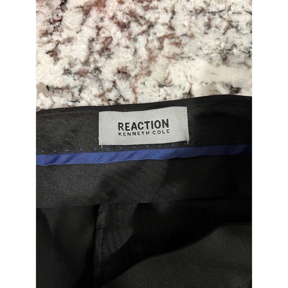Kenneth Cole Reaction Men's Size 36/30 Modern Fit Stretch Trouser Black - Picture 7 of 9